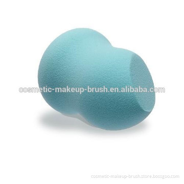 Blue Angled pear shape foundation makeup sponge applicator